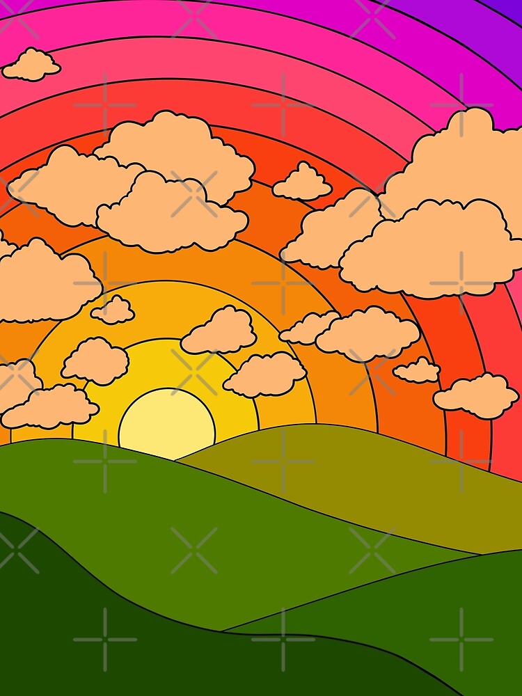 Groovy landscape by Audrey Herbertson