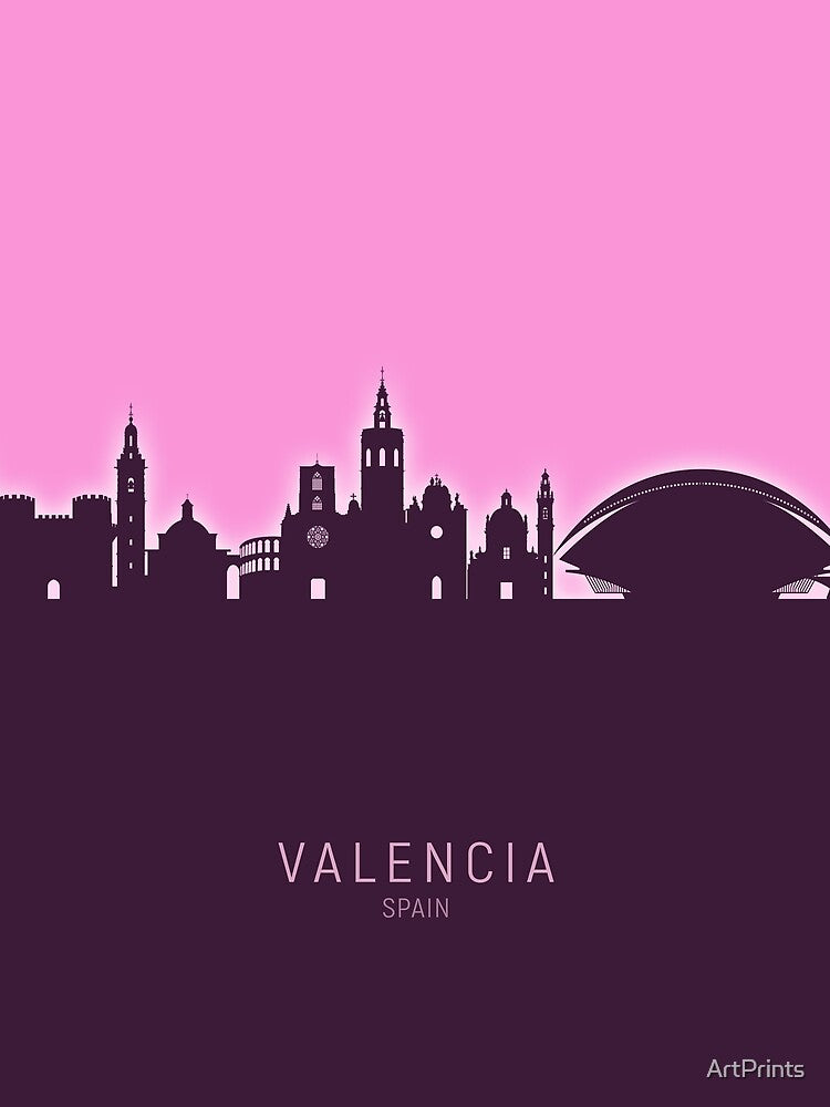 Valencia Spain Skyline by ArtPrints