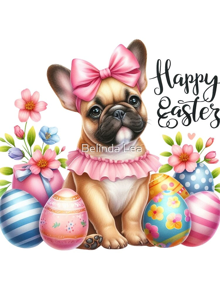 Happy Easter [French Bulldog] by Rainey Grey + Co