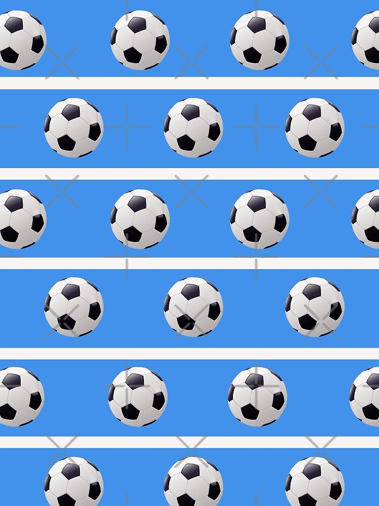 Football Blue & White - FOOT0002 by 3-Starfish