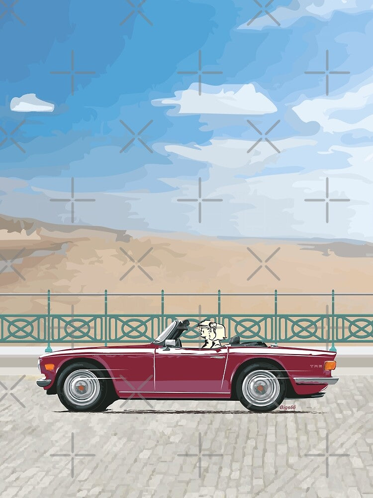 UK Damson Red colour TR6 – the Classic British Sports Car by Bigs66