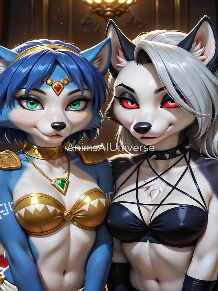 Krystal & Loona by AnimsAIUniverse
