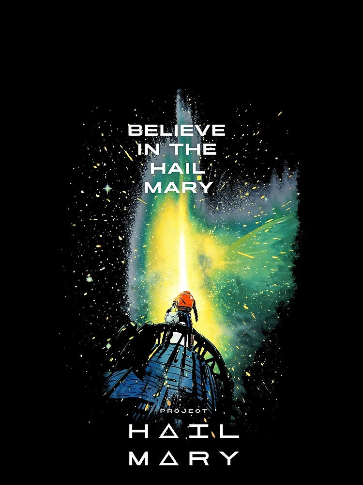 Believe In The Hail Mary Graphic T-Shirt In Colour As Worn By Eva Mendes by hesjustken