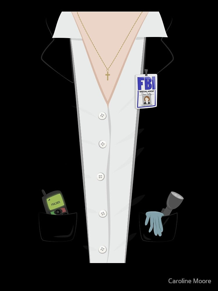 Alien-Hunting FBI Agent Costume Tee - Dana Scully, The X-Files, Halloween Costume, Cosplay by sixhours