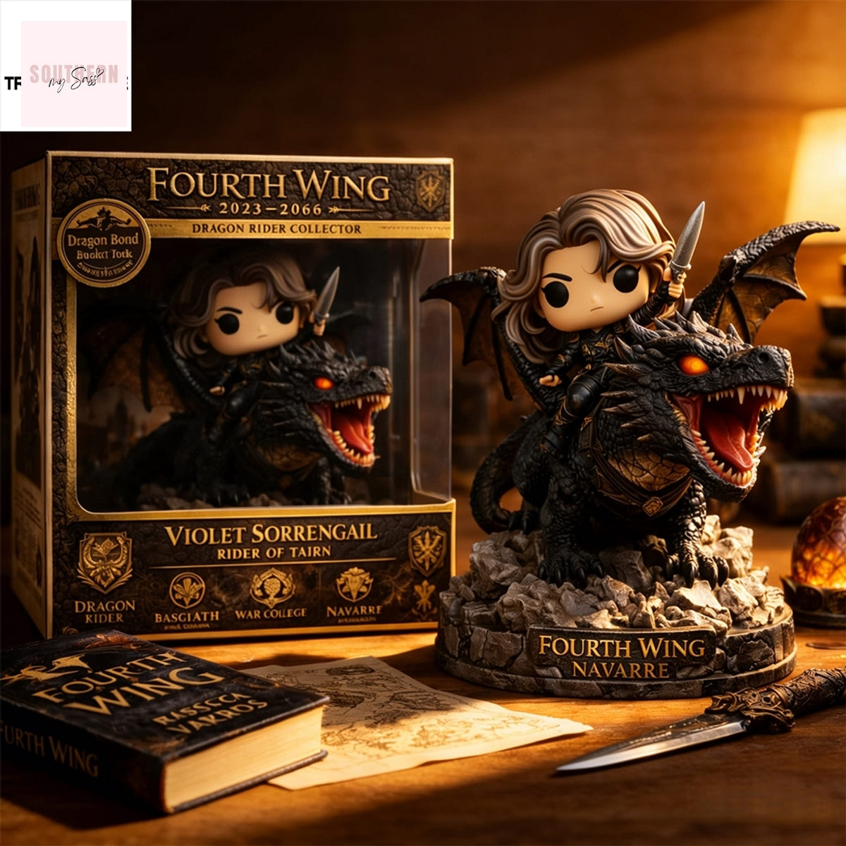 Fourth Wing Violet Sorrengail Rider of Tairn Collector Pop Figure Doll
