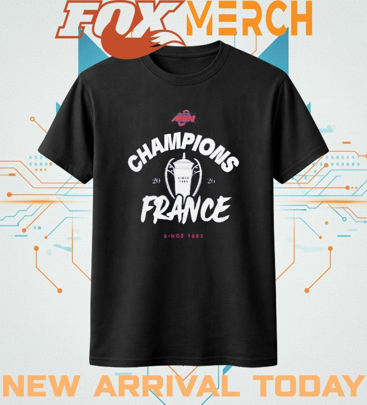 France Rugby Guinness Men’s Six Nations Champions t-shirt