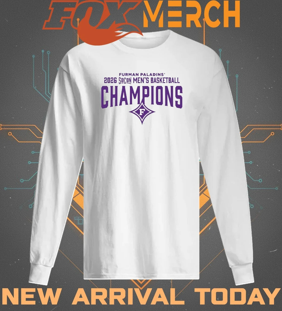 Furman University Men’s Basketball 2026 SoCon Tournament Champions t-shirt