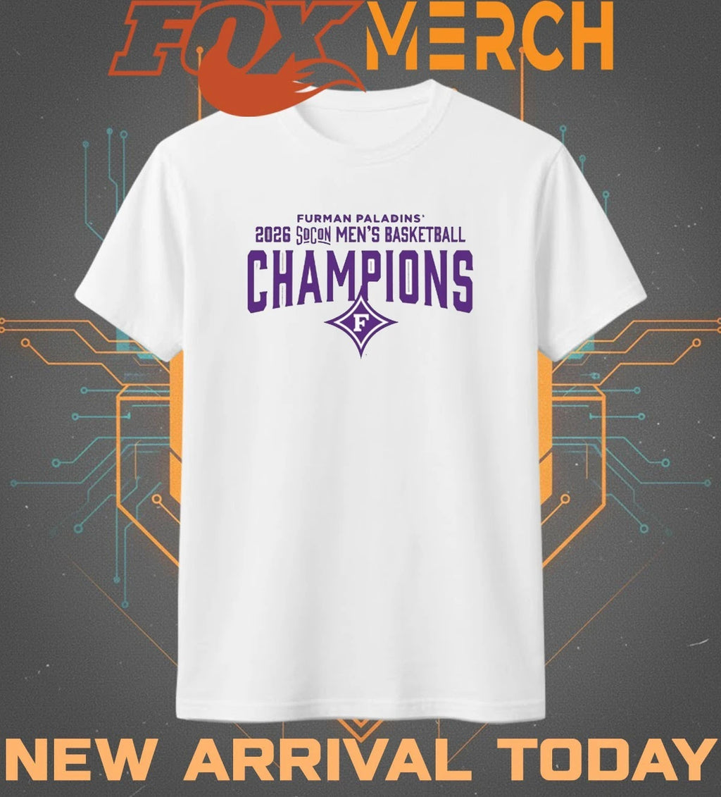 Furman University Men’s Basketball 2026 SoCon Tournament Champions t-shirt