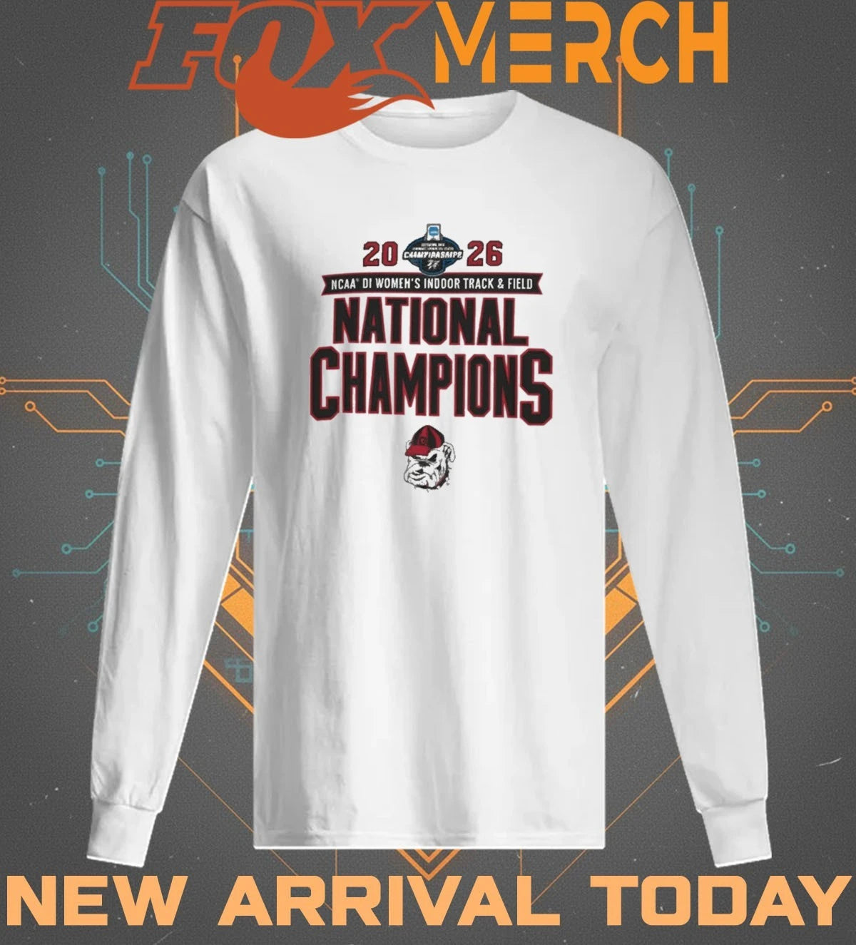 Georgia Bulldogs 2026 NCAA Women’s Indoor Track &amp; Field National Champions t-shirt