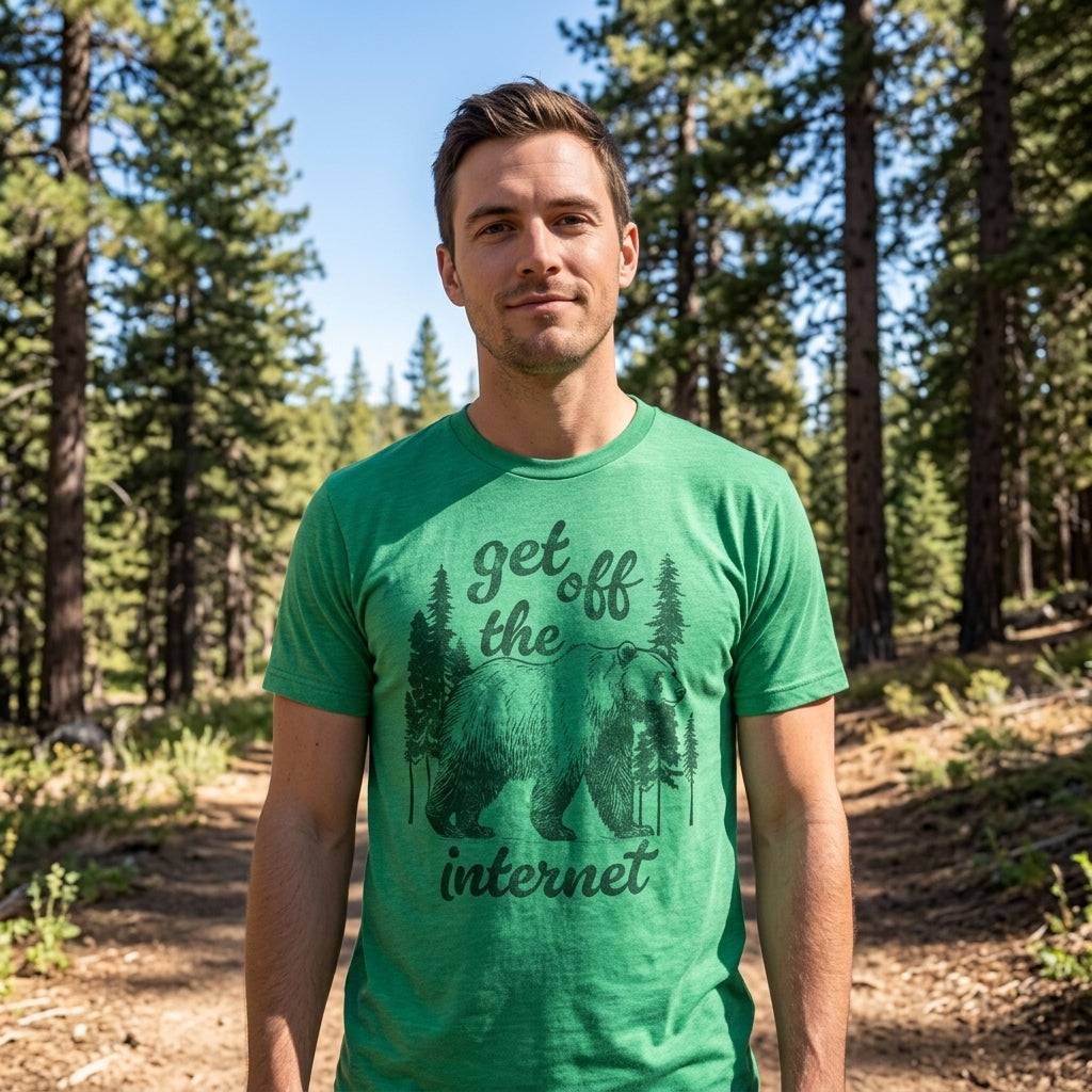 Get Off The Internet Men's T Shirt