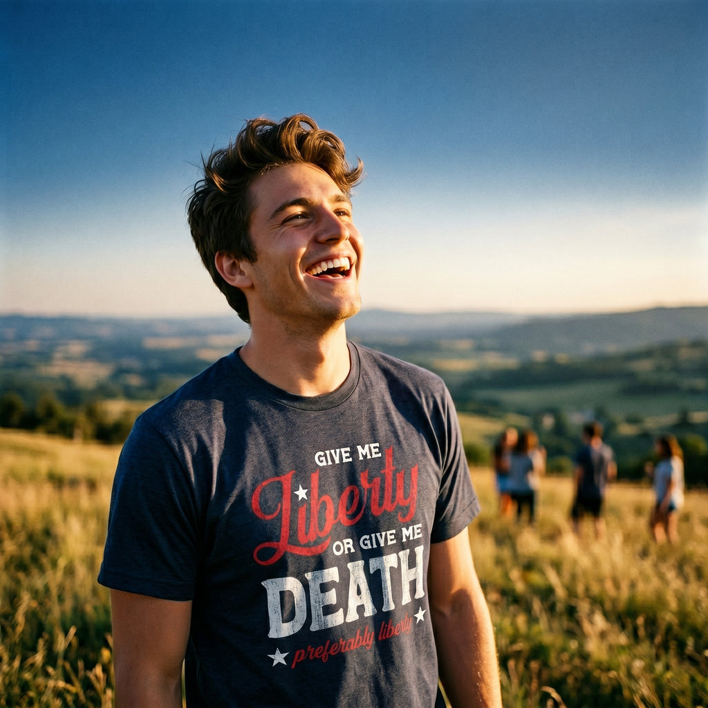 Give Me Liberty Or Give Me Death Men's T Shirt