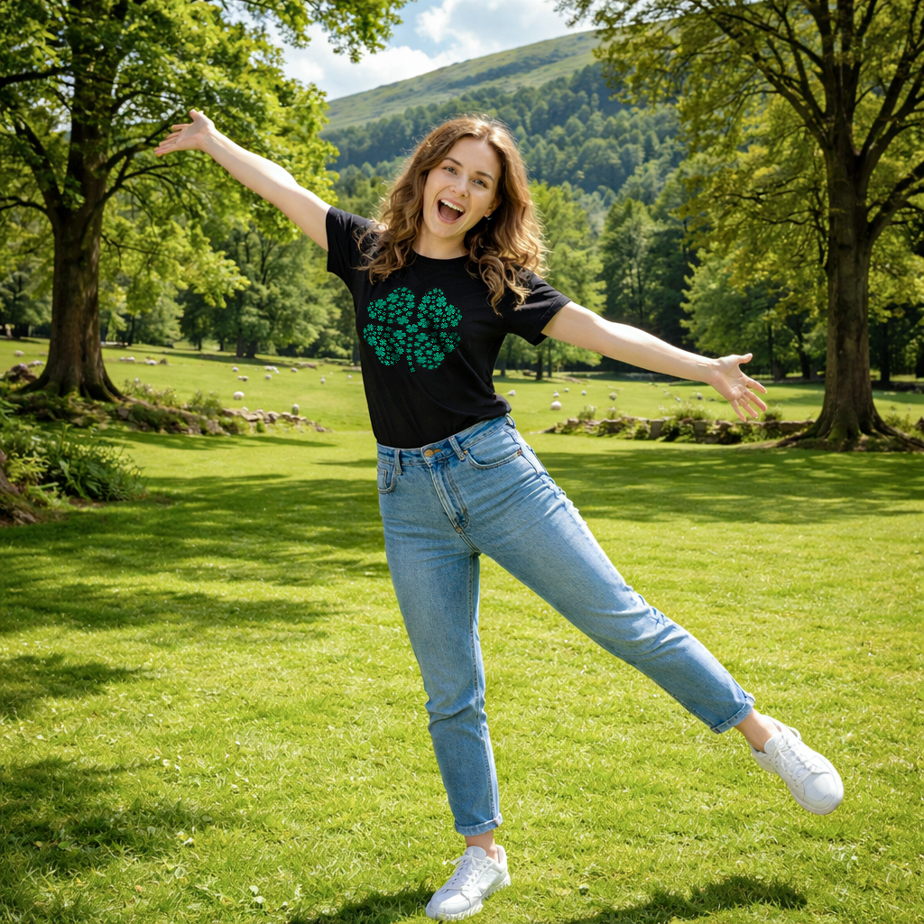 Glitter Clover Women's T Shirt