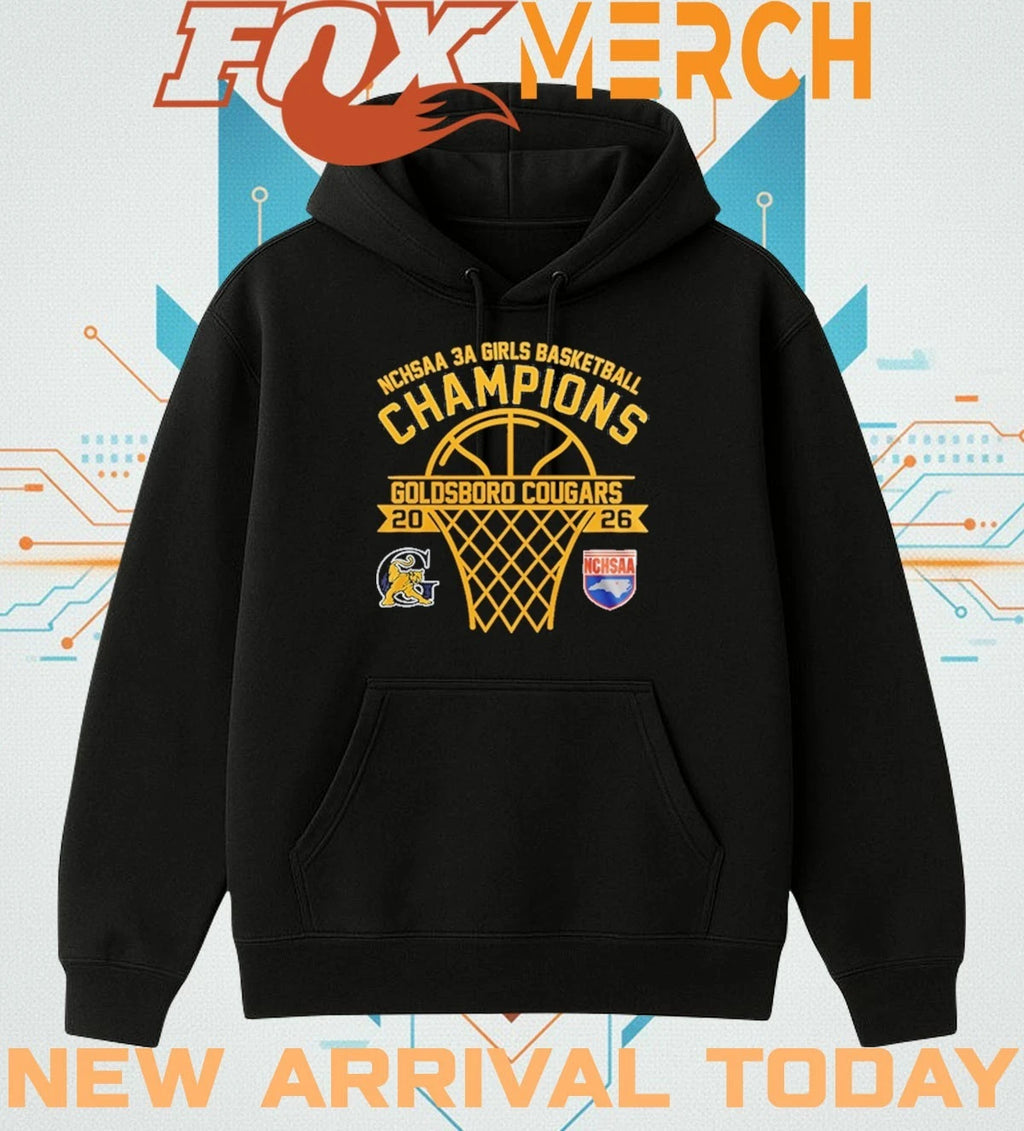 Goldsboro Cougars 2026 NCHSAA 3A Girls Basketball Champions t-shirt