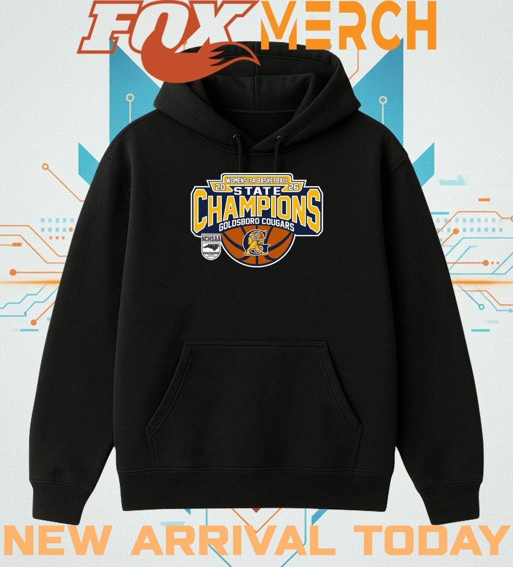 Goldsboro Cougars 2026 Women’s 3A Basketball State Champions t-shirt