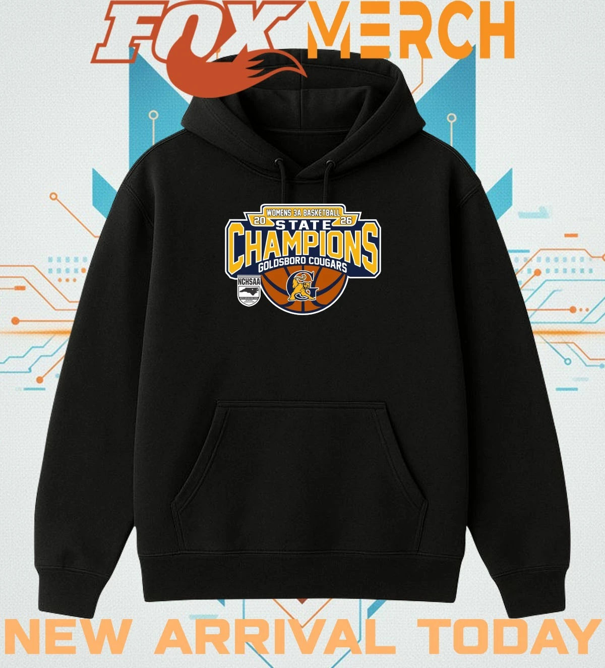 Goldsboro Cougars 2026 Women’s 3A Basketball State Champions t-shirt