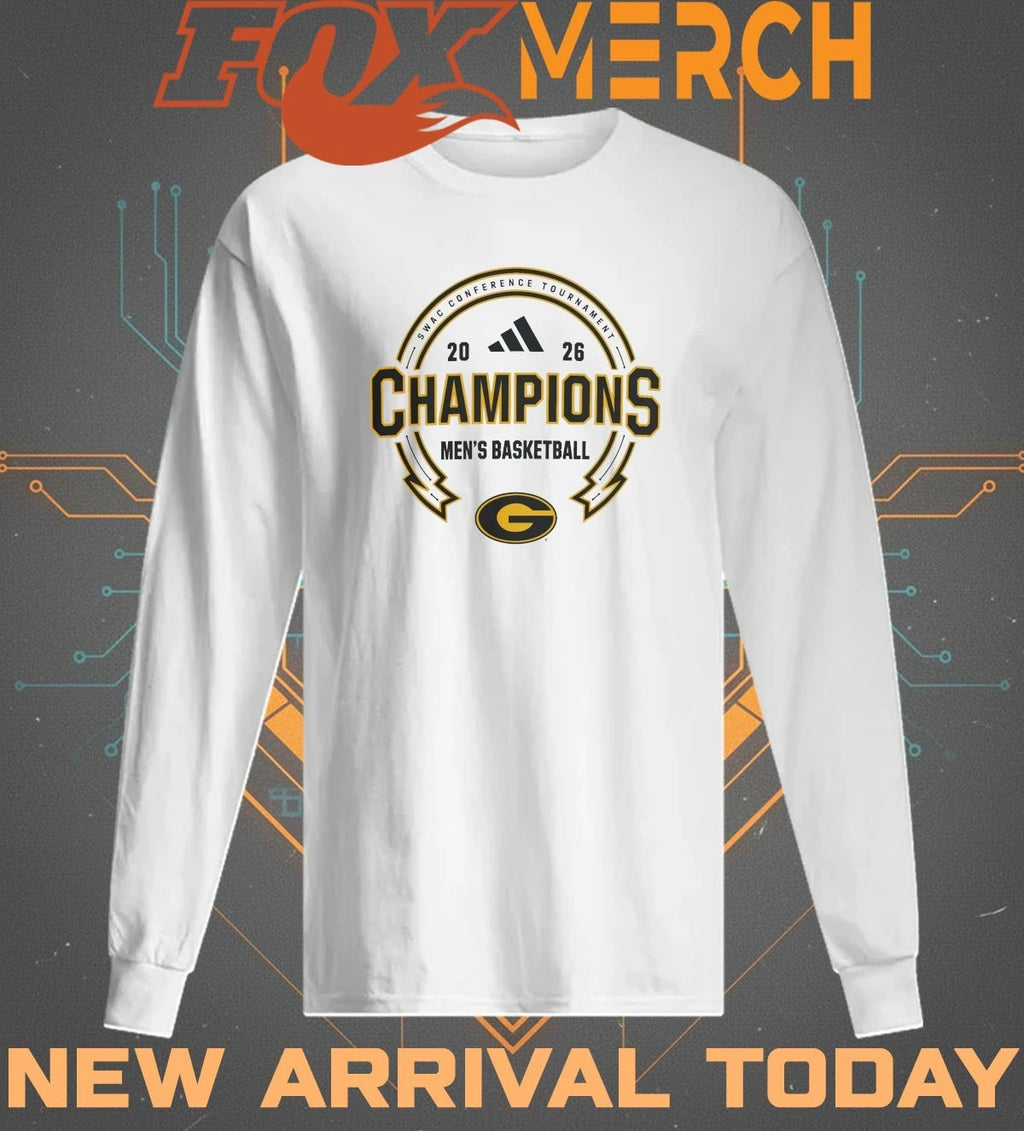 Grambling Tigers Men’s Basketball 2026 SWAC Conference Tournament Champions t-shirt