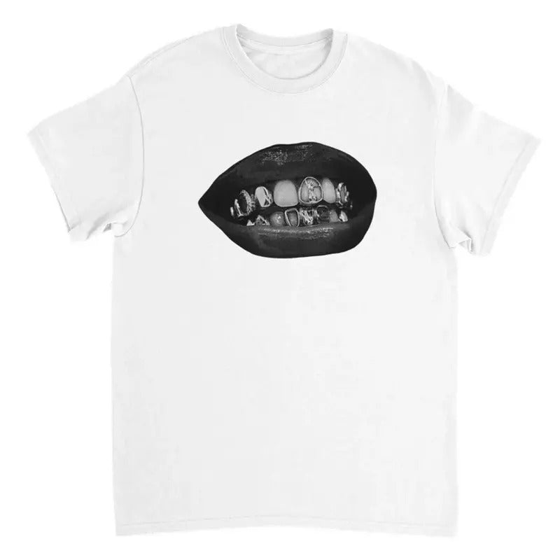grillz - white t-shirt, Free Shipping, All Size S to 3XL Hoodie, Sweatshirt | TeeBloomCo.com