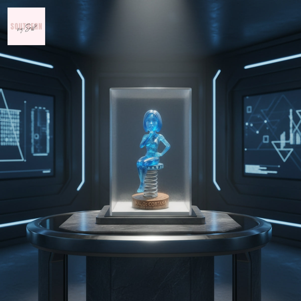 Halo Cortana Translucent 25th Anniversary Bobblehead