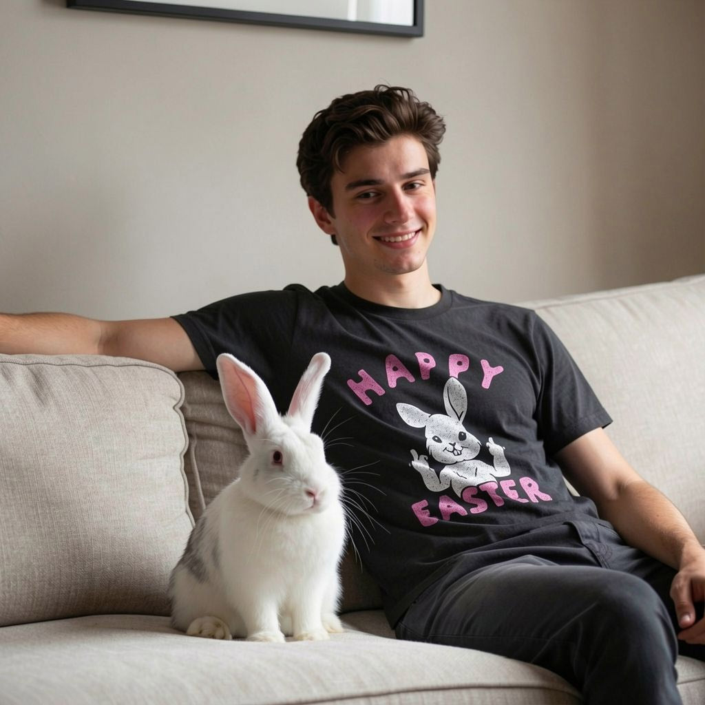Happy Easter Middle Finger Men's T Shirt
