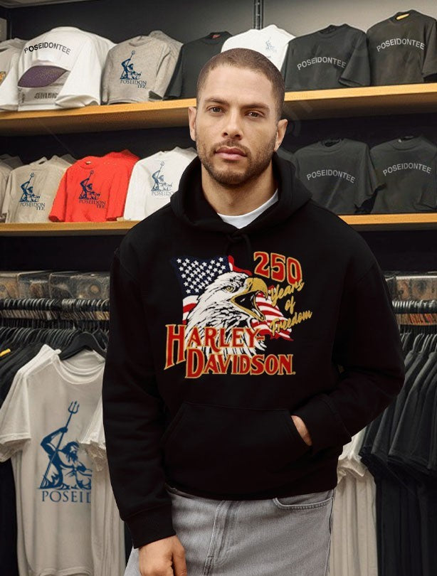 Harley Davidson 250th Years Of Freedom Liberty Eagle T-shirt