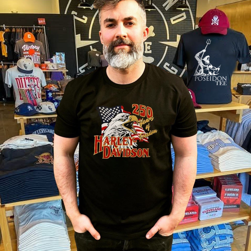 Harley Davidson 250th Years Of Freedom Liberty Eagle T-shirt