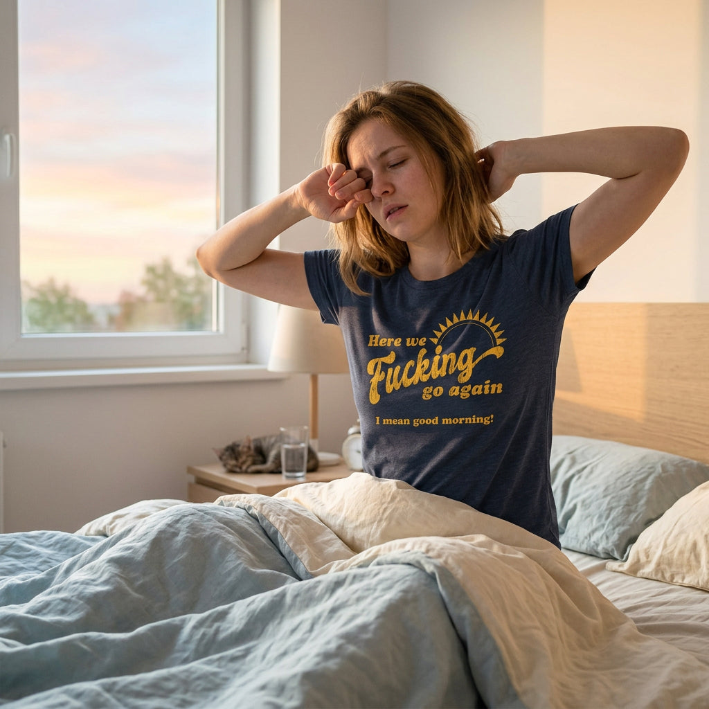 Here We Fucking Go Again I Mean Good Morning Women's T Shirt