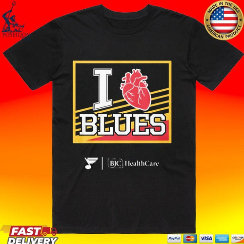 2025 Bjc Healthcare I Heart Blues T-shirt