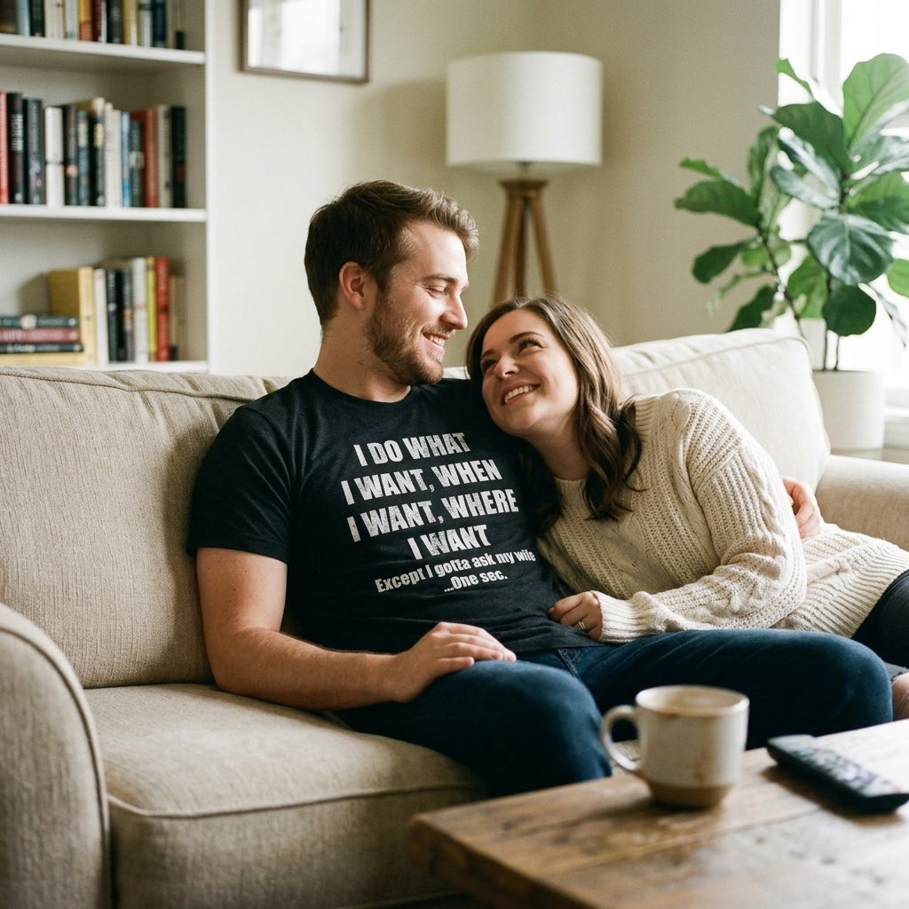 Do What I Want Gotta Ask My Wife Men's T Shirt