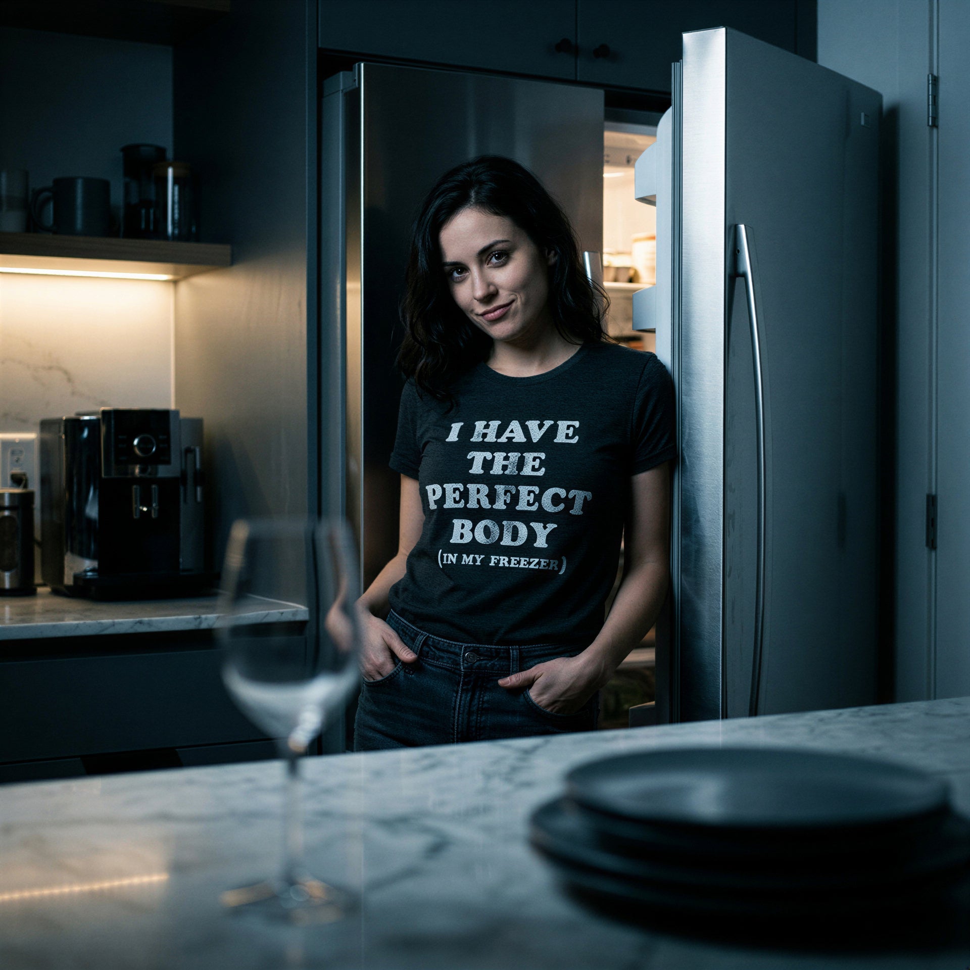I Have The Perfect Body In My Freezer Women's T Shirt