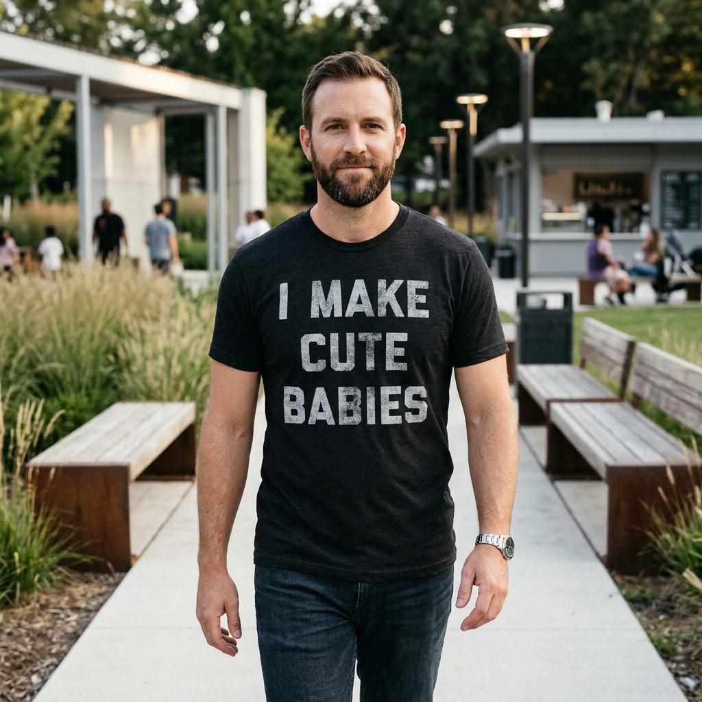 Make Cute Babies Men's T Shirt