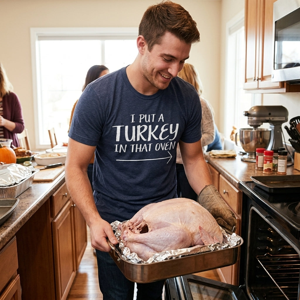 I Put A Turkey In That Oven Men's T Shirt
