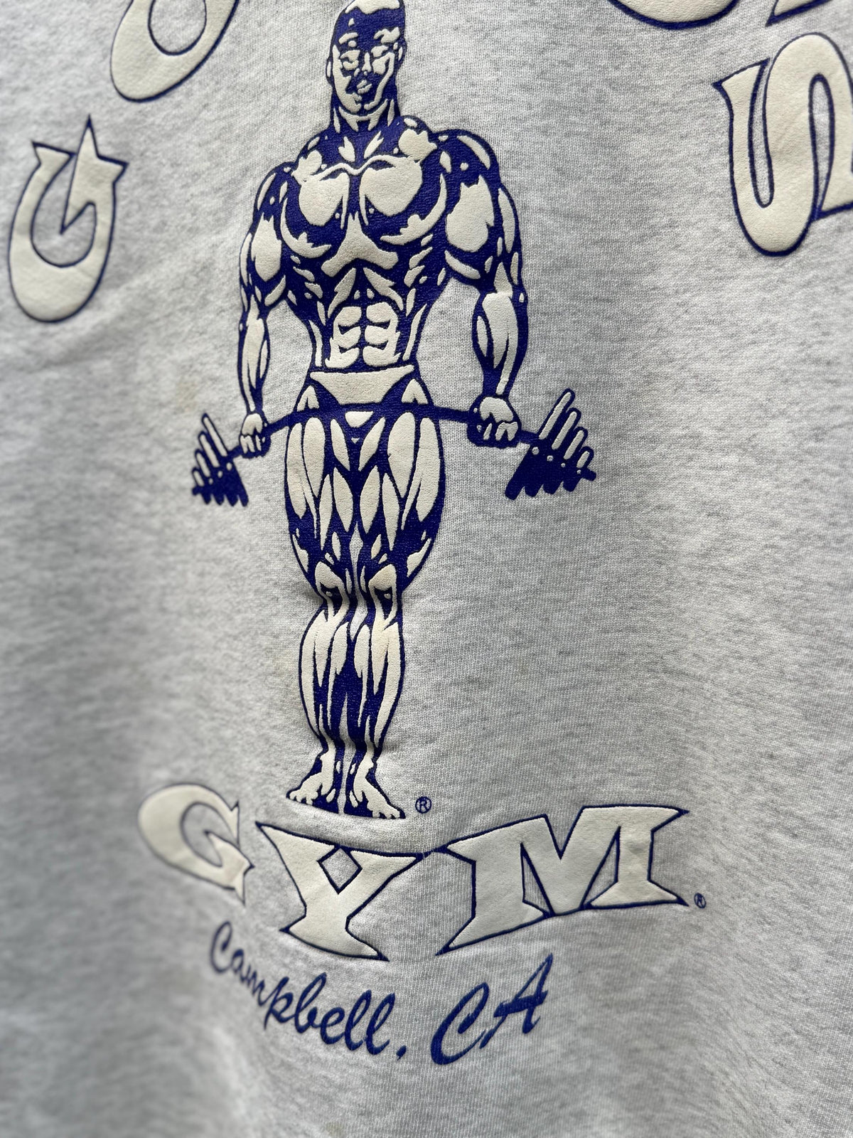 Vintage 90 39 Gold 39 Gym Campbell Ca Body Building Ash Grey (5)