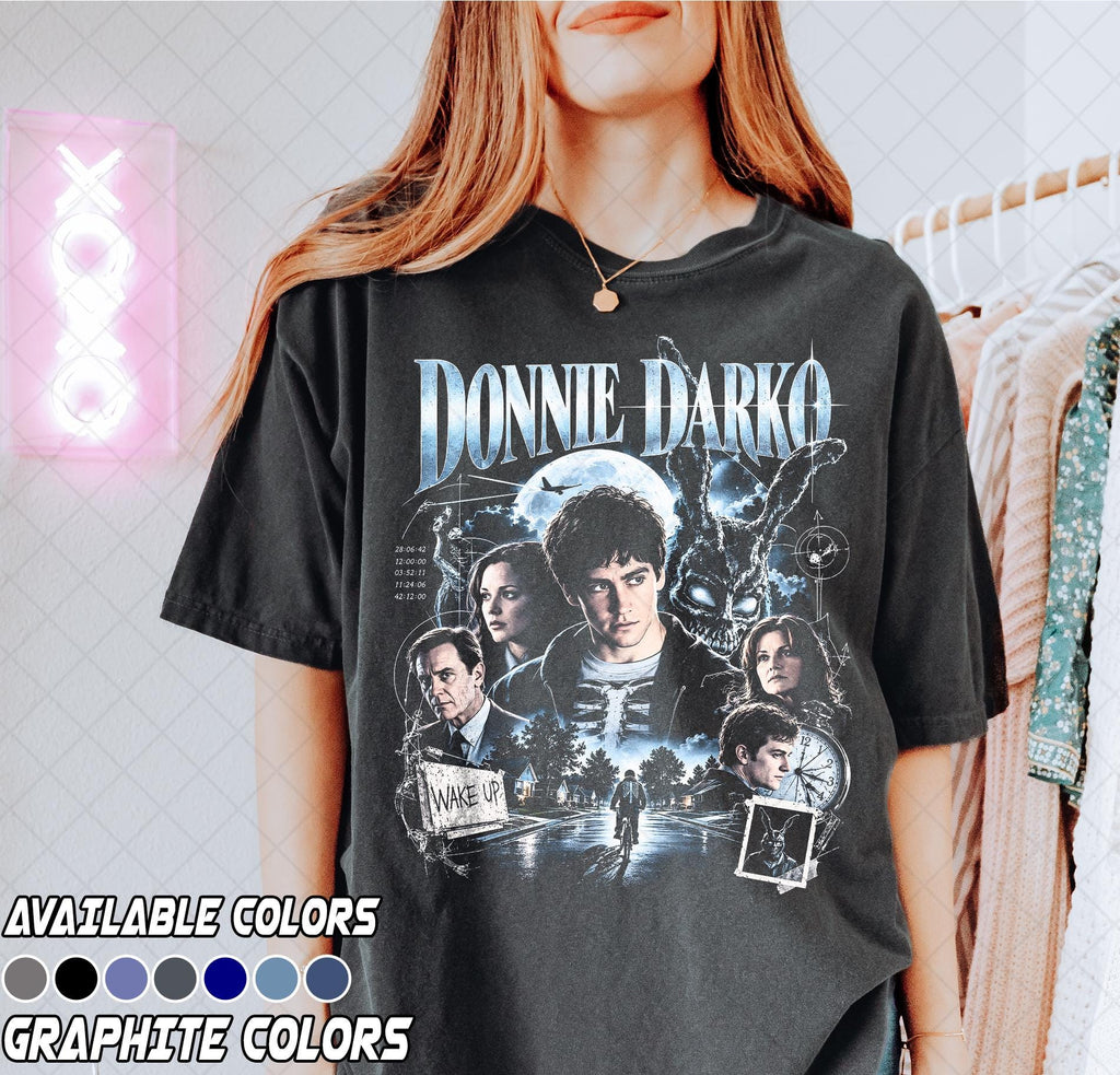 Comfort Colors Donnie Darko Movie Poster Retro Film Art Tee Psychological Thriller (3)