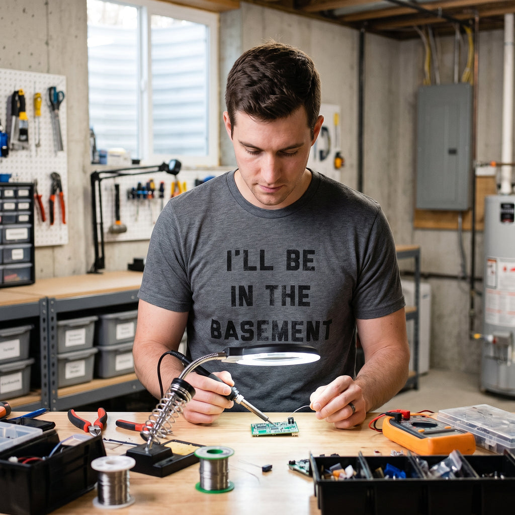 I'll Be In The Basement Men's T Shirt