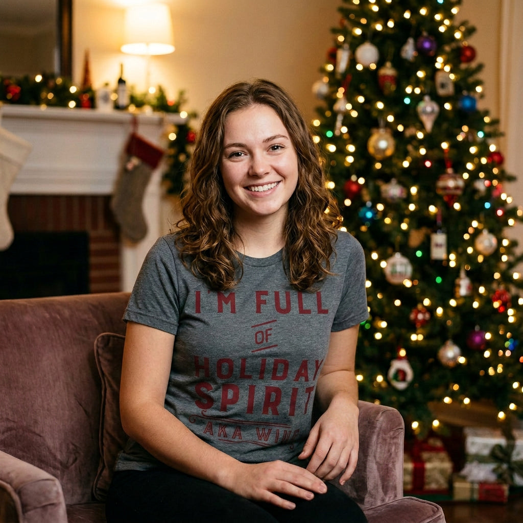 I'm Full Of Holiday Spirit AKA Wine Women's T Shirt