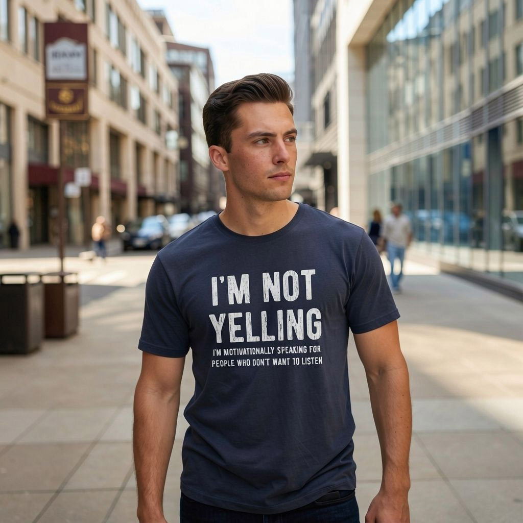 I'm Not Yelling Men's T Shirt
