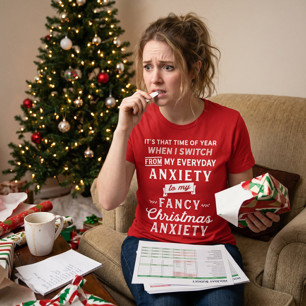 Fancy Christmas Anxiety Women's T Shirt