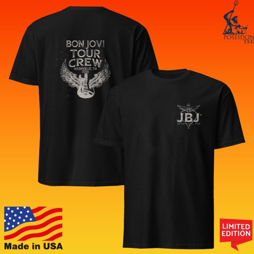 Jbj’s Bon Jovi Tour Crew Nashville Tn 2026 T-shirt