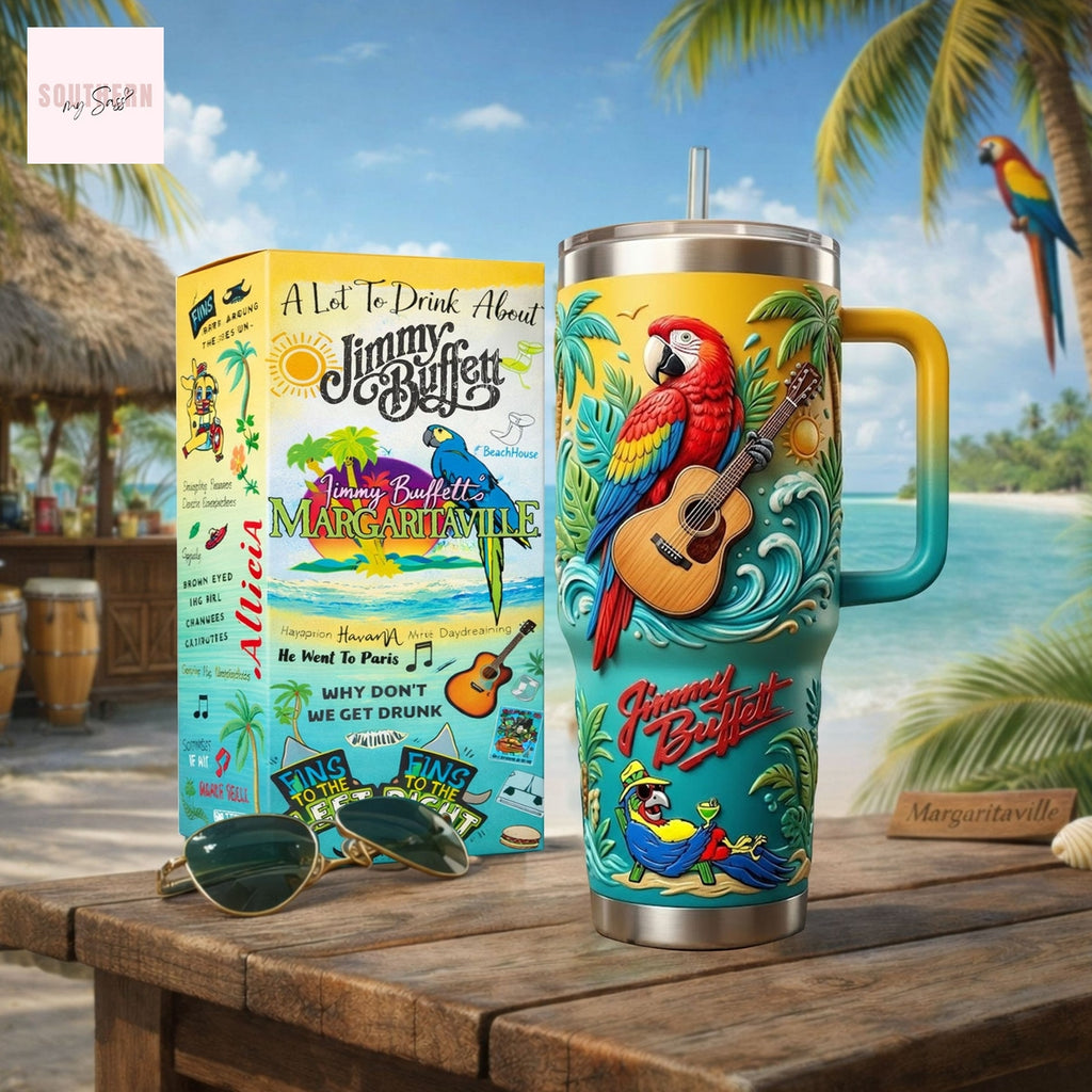 Jimmy Buffett Margaritaville A Lot To Drink About 2026 Tumbler