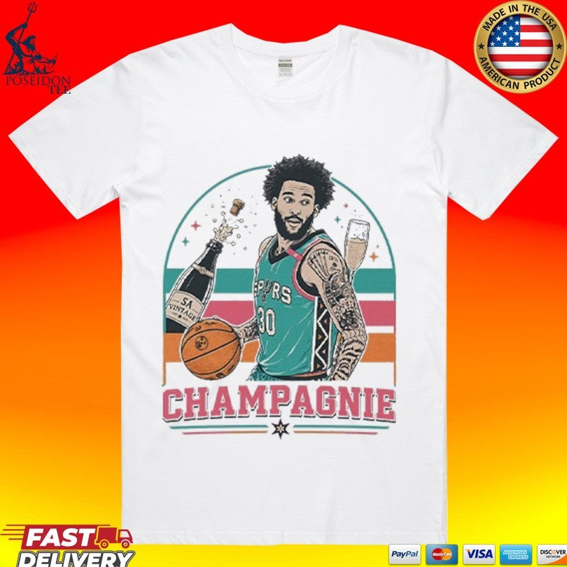 Julian Champagnie Funny Champagne T-shirt