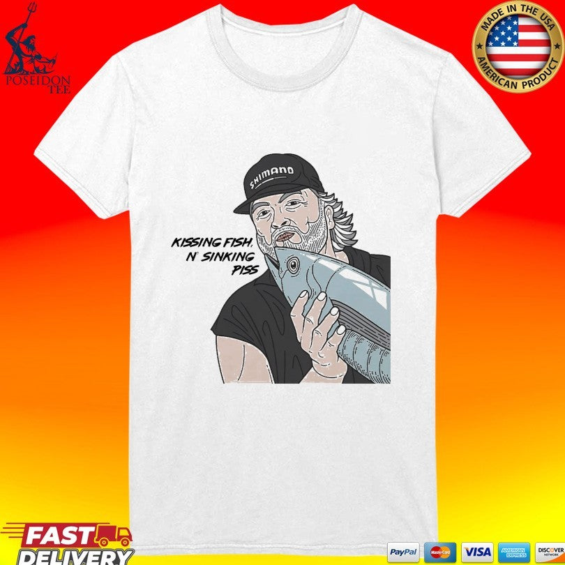 Kissing Fish N Sinking Piss T-shirt