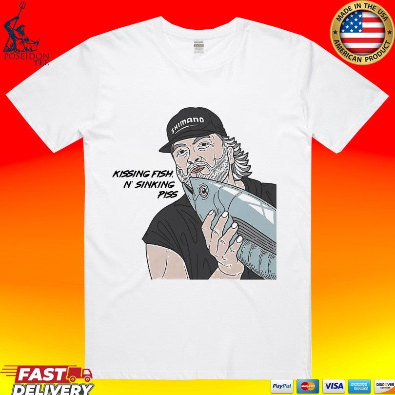 Kissing Fish N Sinking Piss T-shirt
