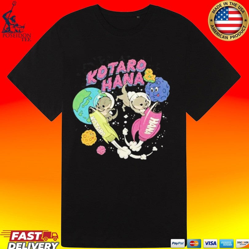 Kotsumet Kotaro Hana Space Otters T-shirt