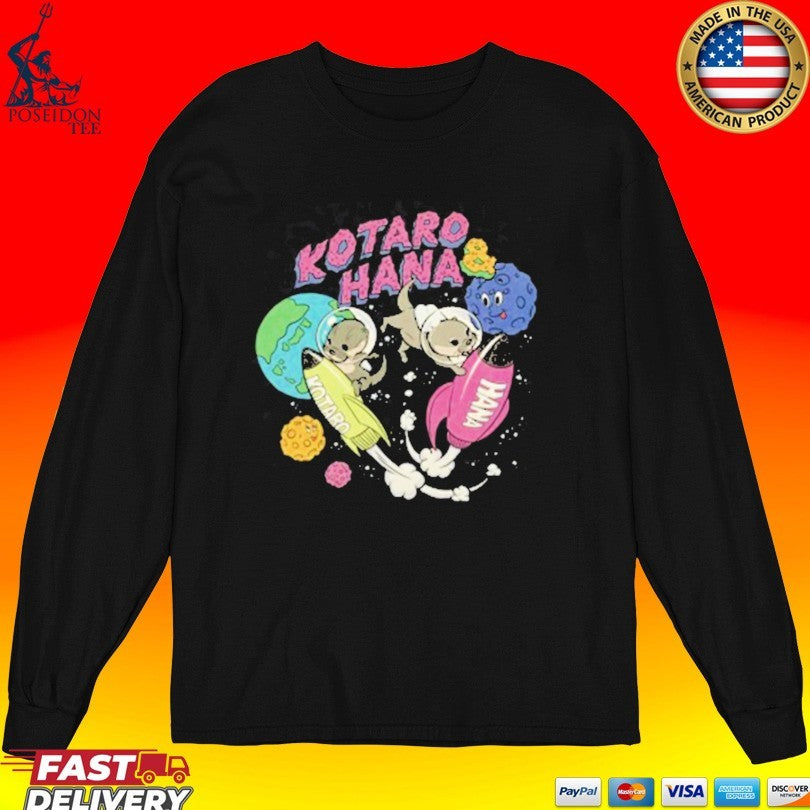 Kotsumet Kotaro Hana Space Otters T-shirt