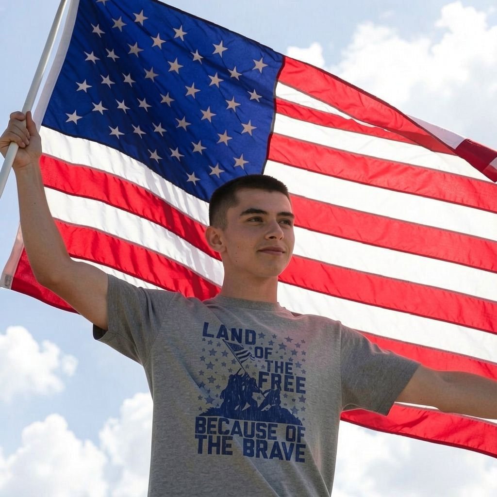 Land Of The Free Because Of The Brave Men's T Shirt
