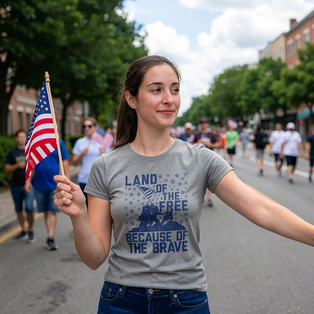 Land Of The Free Because Of The Brave Women's T Shirt