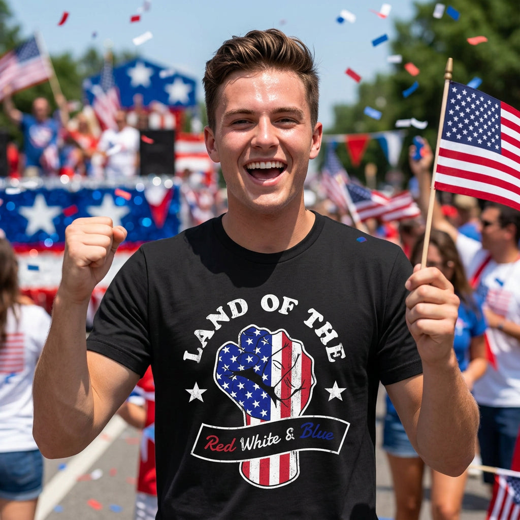 Land Of The Red White And Blue Men's T Shirt