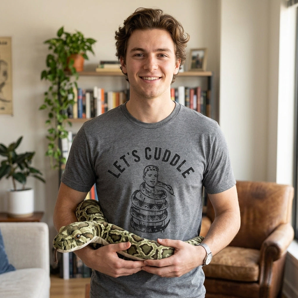 Lets Cuddle Snake Men's T Shirt