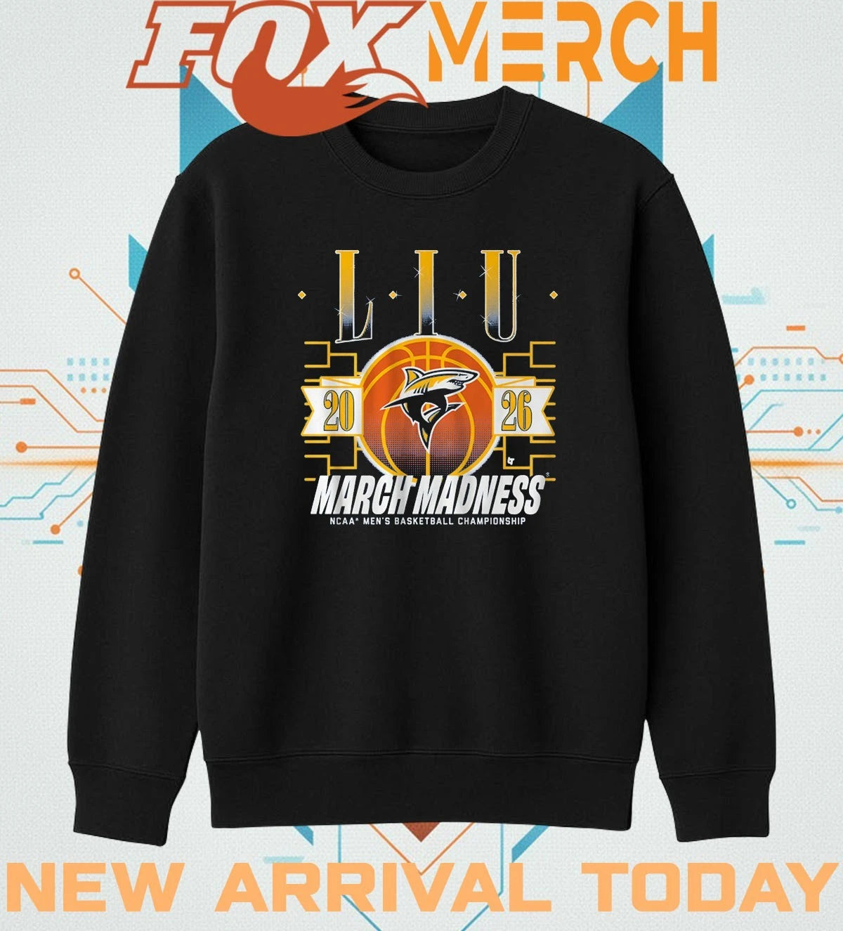 Long Island Sharks Men’s Basketball 2026 March Madness t-shirt