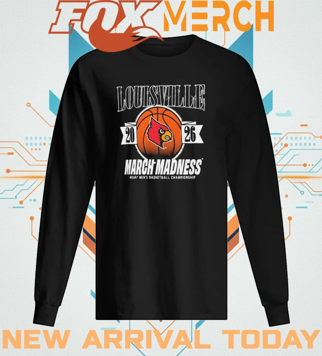 Louisville Cardinals 2026 March Madness NCAA men’s basketball Championship t-shirt